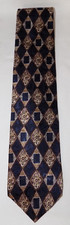 Zianetti made in USA Italian silk diamond pattern neck tie