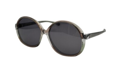 Vintage Atelier 0842 Shuron Green Gray Round Sunglasses  display picture 2