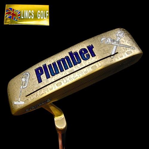 Custom Milled Plumber Themed Ping Anser Putter 88cm Steel Shaft Tacki Mac Grip - Picture 9 of 12