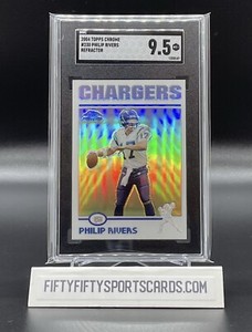 2004 Philip Rivers Topps Chrome Refractor RC #230 SGC 9.5 Gem Mint