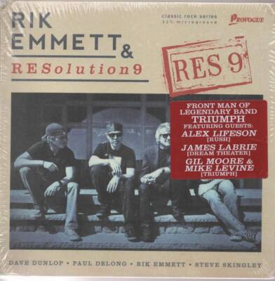 Rik Emmett & RESolution 9 Res 9 CD NEU Dave Dunlop Paul Delong Alex Lifeson