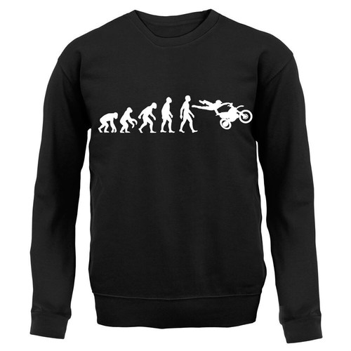 Sweat à Capuche Moto Évolution Vintage Motard - Design Ombre Rétro