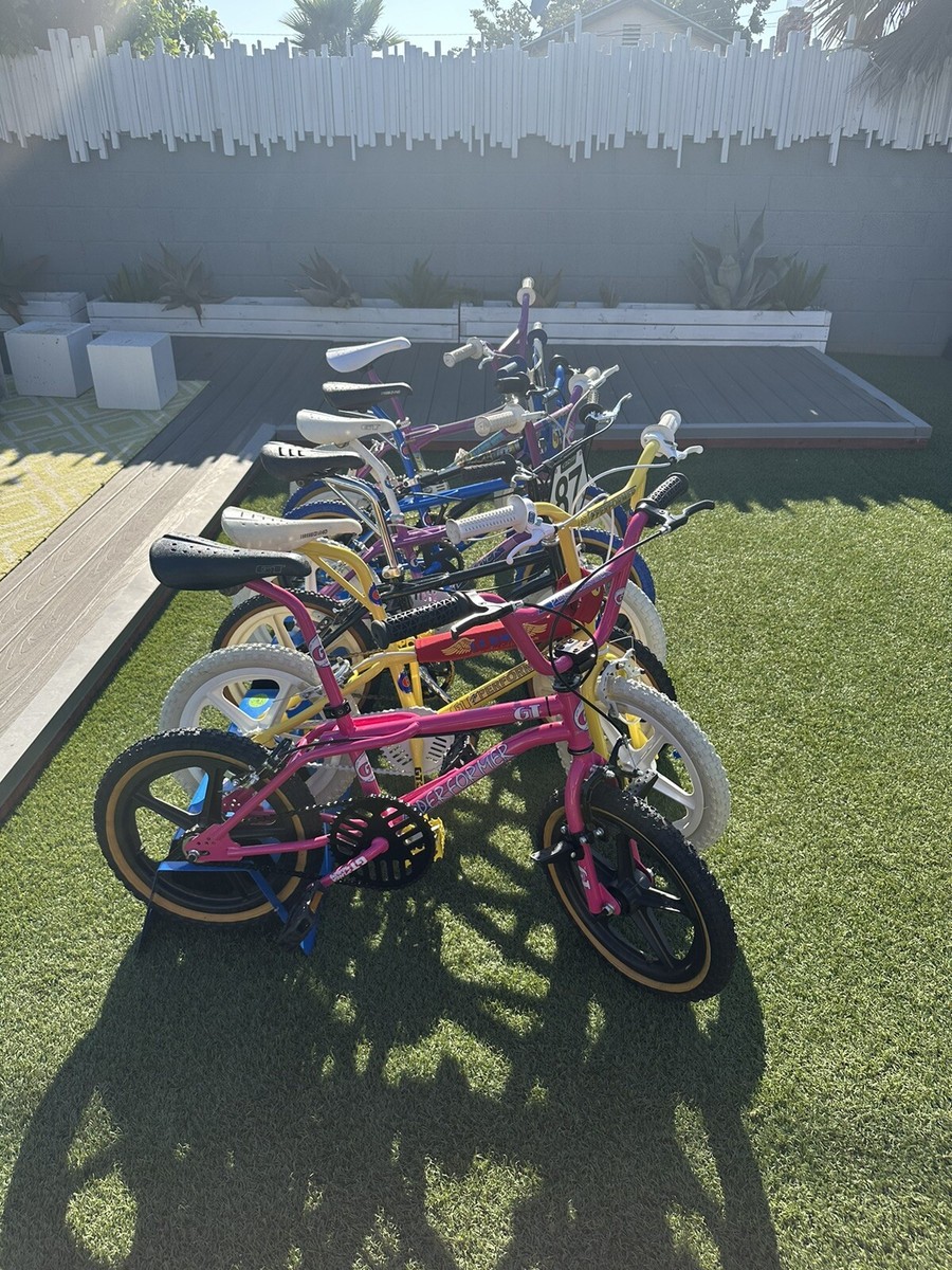 Set Of 7 Old School 16” Bmx Bikes Gt Performer Dyno Mirra