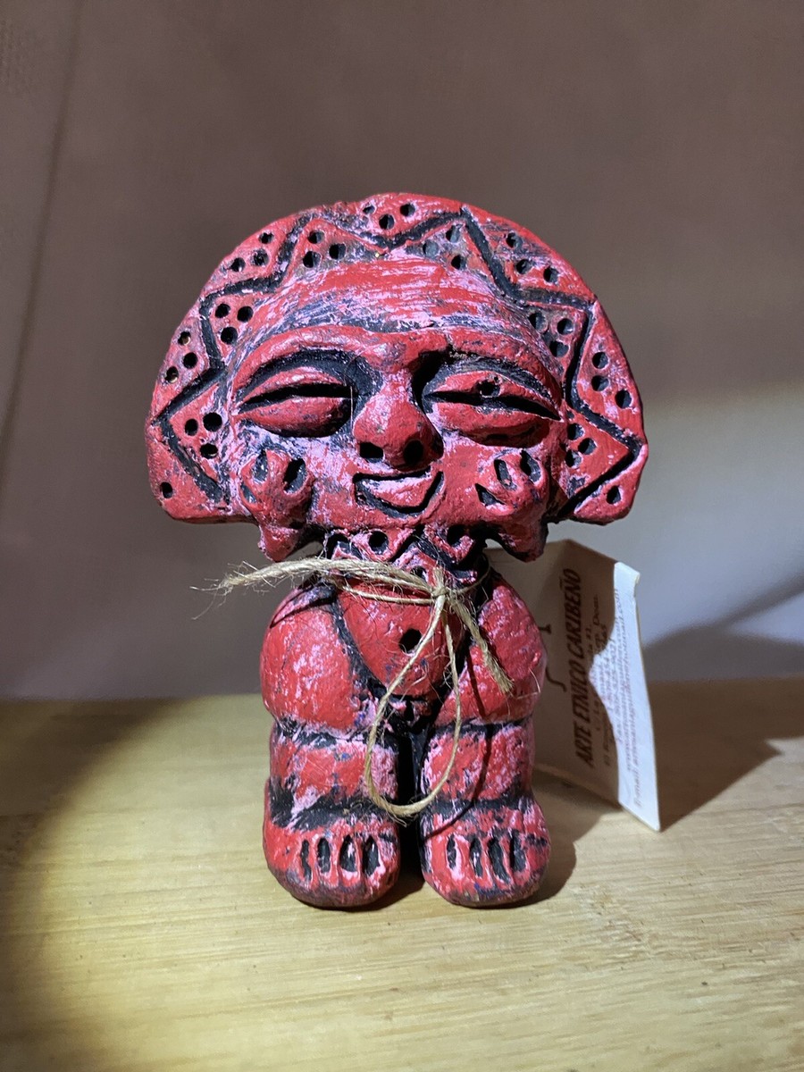 Vintage Taino Indian Maquetaurie Guayaba Ceramic Figure. | eBay