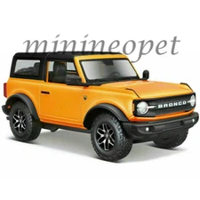 MAISTO 31530 2021 FORD BRONCO BADLANDS 2 DOOR 1/24 DIECAST with BLACK TOP ORANGE
