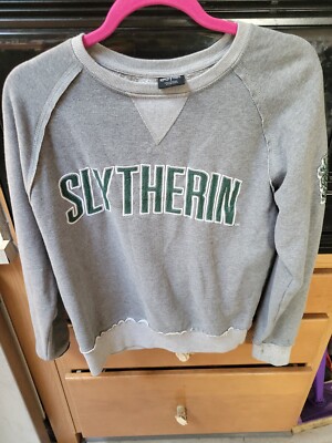 Women's Harry Potter Sz S Slytherin Crewneck Sweater Universal Studios  Wizarding