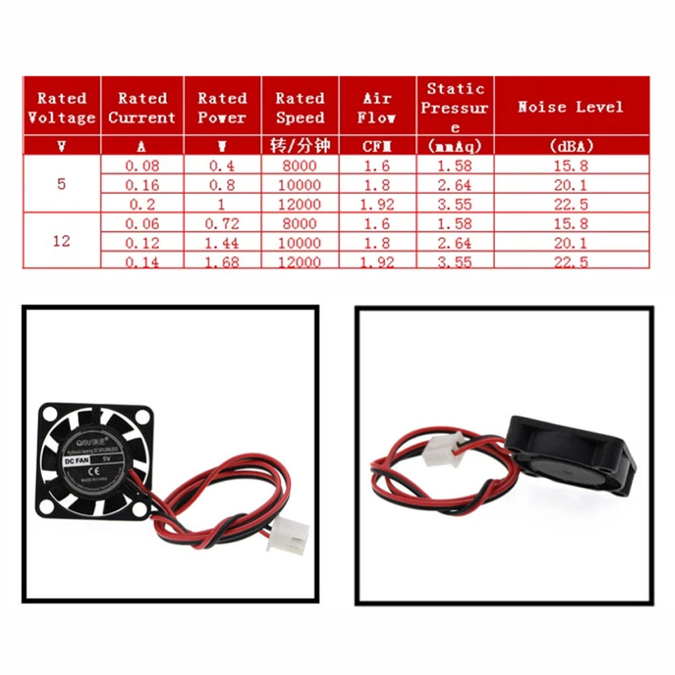 Mini Lüfter Gehäuselüfter Leise PC 25X25X7mm lüfter pc lüfter PC Gehäuse lüfter - Bild 3 von 4