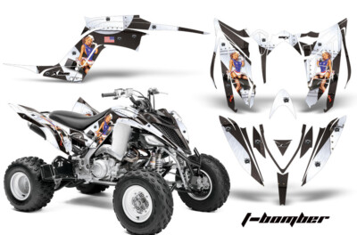 ATV Graphics Kit Sticker Decal for Yamaha Raptor 700R 13-22 T-Bomb-K-WH