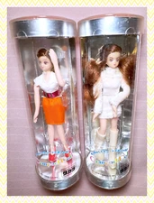 Vtg Lot Takara Japan Jenny Compact Fashion Doll Mini Dress Mod Skirt Barbie 5.5"