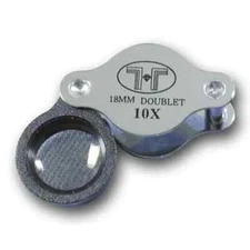 10X Doublet 18mm Jewelry Viewing Glass Loupe 