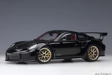 1/18 Porsche 911 (991.2) GT2 RS Weissach Package Black Model Car Autoart 78186