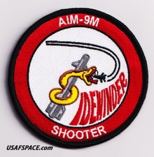 USAF 83 FIGHTER WEAPONS SQ-83 FWS- AIM-9M SIDEWINDER SHOOTER- ORIGINAL VEL PATCH