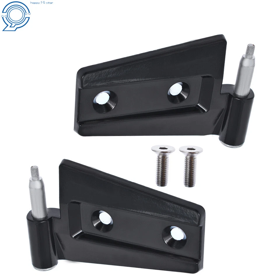 Fit For 2007 2008 2009-2017 Jeep Wrangler Unlimited JK 8 Piece Door Hinge Black - Image 3 of 4