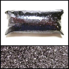 Metallic, Gunmetal Gray, Large Chunky Glitter, Solvent Resistant Polyester .025"