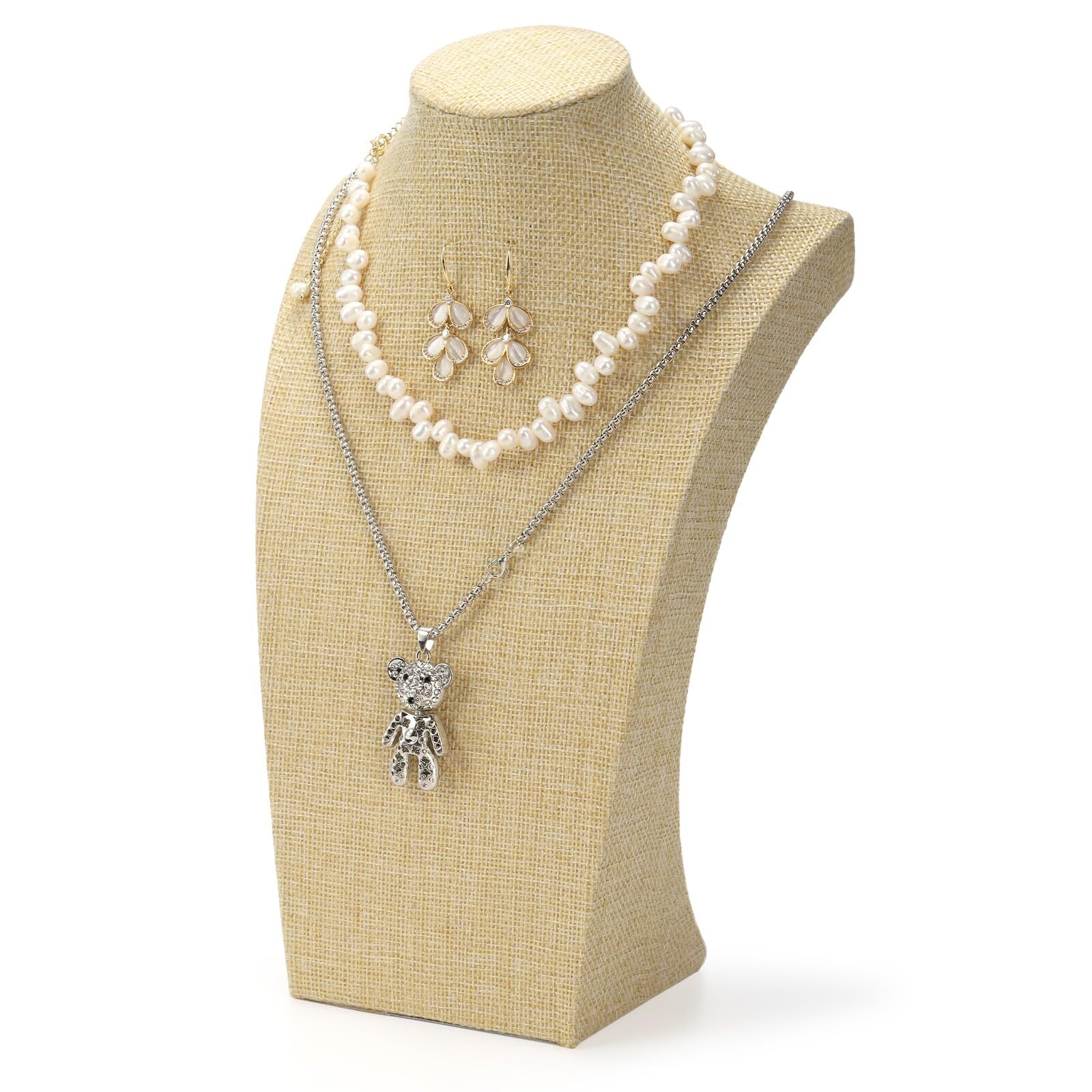 12 Inch Jewelry Display Bust Stand for Necklace Pendant Chain Holder eBay