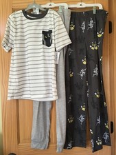 New Carter's Boys Poly Pajama 3pc Set Robot