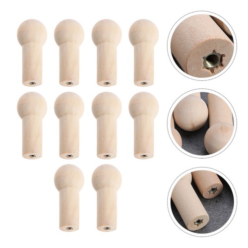 10pcs Peg Coat Rack Peg Coat Hook Built- Screw Pegs Hook Accessories