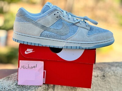 Nike Dunk Low Photon Dust Light Armory Blue Suede  FZ3779-025 Size 14M/15.5W sb