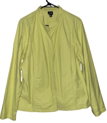 Eileen Fisher Jacket Women s Large L Casual Blazer Style Lightweight Snap Button