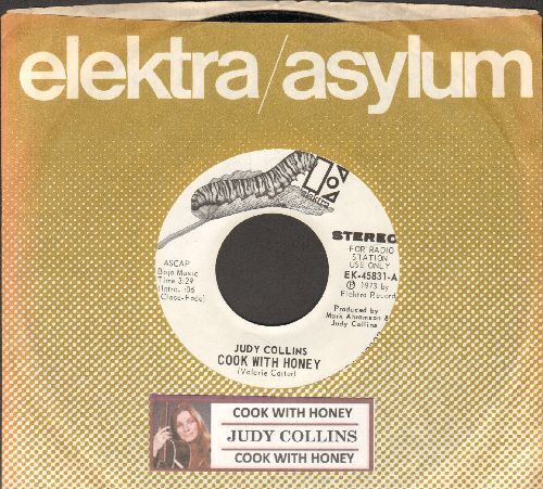 Collins, Judy - Cook With Honey Elektra 45831 Promo Vinyl 45 rpm record - Picture 1 of 1