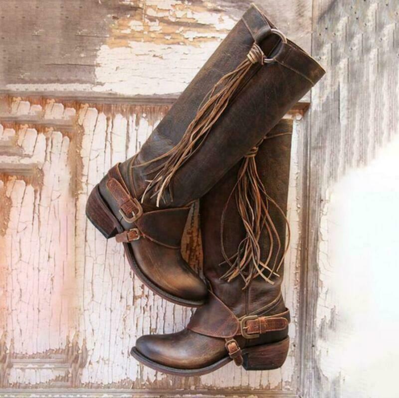 Vintage Womens Knee High Calf Riding 