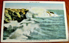 *1941 Sea Gulls, The Atlantic Ocean, Old orchard Beach, Maine