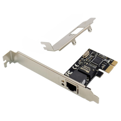 Single Port Gigabit Ethernet PCI-e PCIe x1 Network Interface Card NIC RTL8111C