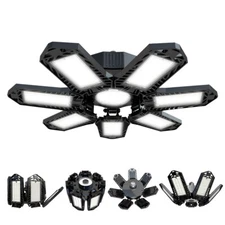 12000000LM LED Garage Light Super Bright Work Shop Ceiling Light Deformable Bulb