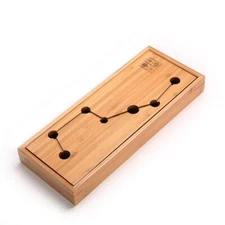 Natural Bamboo Gongfu Tea Tray Serving Table Water Storage Tray Seven Stars