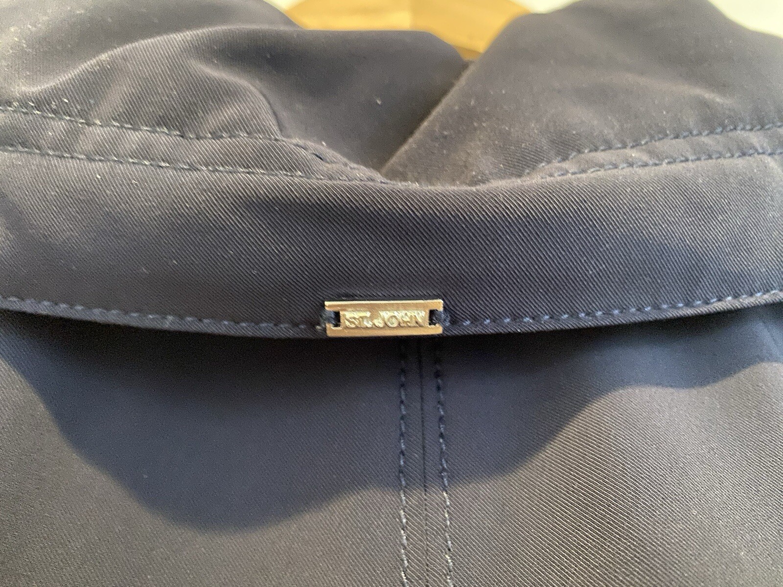 St. John - Lightweight Navy Blue Jacket Button/Sn… - image 16