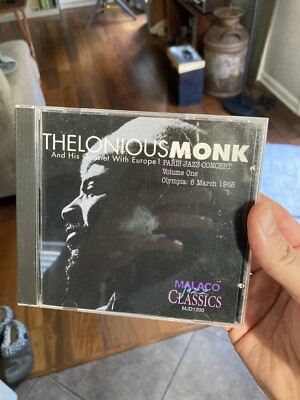 VINTAGE Thelonious Monk And His Quartet cd Paris Jazz Concert Volume 1 - 1965