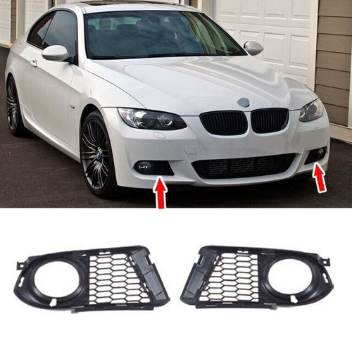Fits for 05-10 BMW E92 E93 M Front Bumper Fog Light Grille Cover w/ Hole 330Ci - Picture 3 of 4