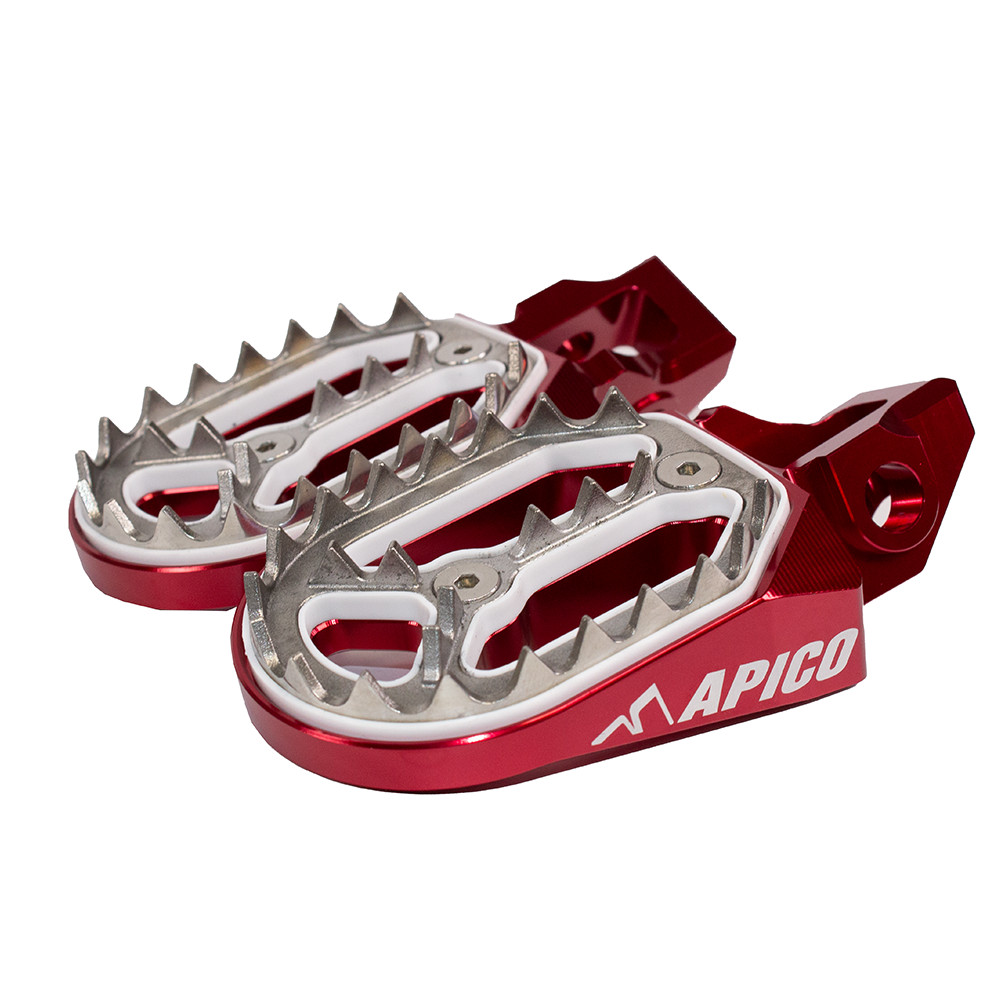 Apico Pro-Bite Foot Pegs GAS GAS MC/EC 21-23 Red