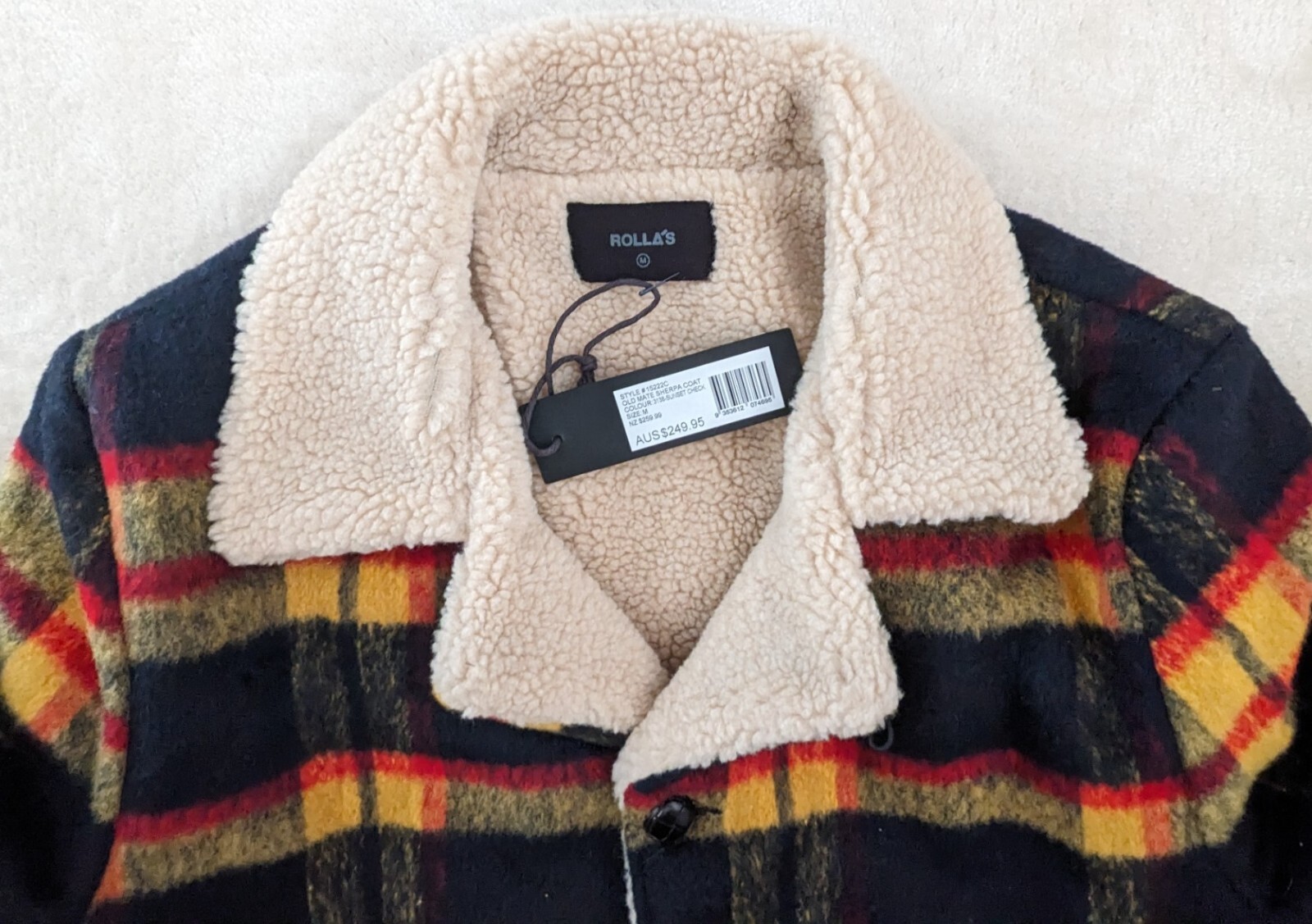 ALTRA Cappotto Sherpa Rolla's Olde Mateum Medium Sunse Checks Rollas Giac Lanao Nuo conchette