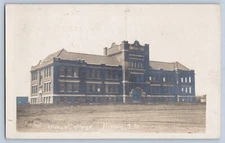 Huron South Dakota SD Huron College Real Photo Postcard RPPC 1907