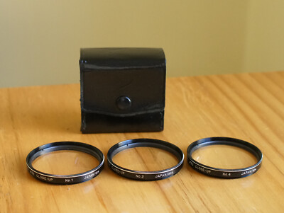 Toshiba 55mm Close Up Filter Set of 3 Filters Excellent Condition