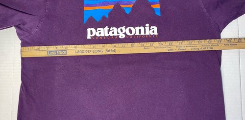 Patagonia Ventura T Shirt Mens Sz M 42 Chest Purple Long Sleeve Crew Neck Hiking - Picture 11 of 15