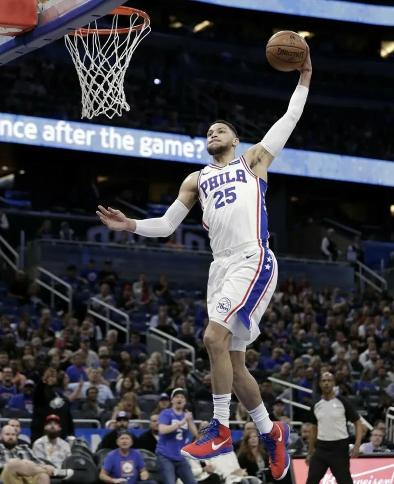 Adidas Philadelphia 76ers Ben Simmons Stitched Jersey ￼Size Medium - Image 2 of 4