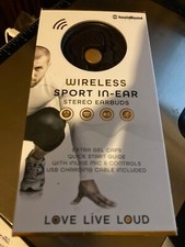 SoundBound Wireless Sport Stereo Earbuds/Hooks Around Ear - Bluetooth Compatible