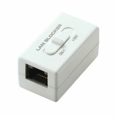 Elecom Netzwerksicherheit Datensperre Relais Stecker LD-DATABLOCK01 NEU aus J...