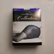 Jaclyn Smith Pantyhose Collection Total Shaper  Sheer Toe Size C Navy New #6137