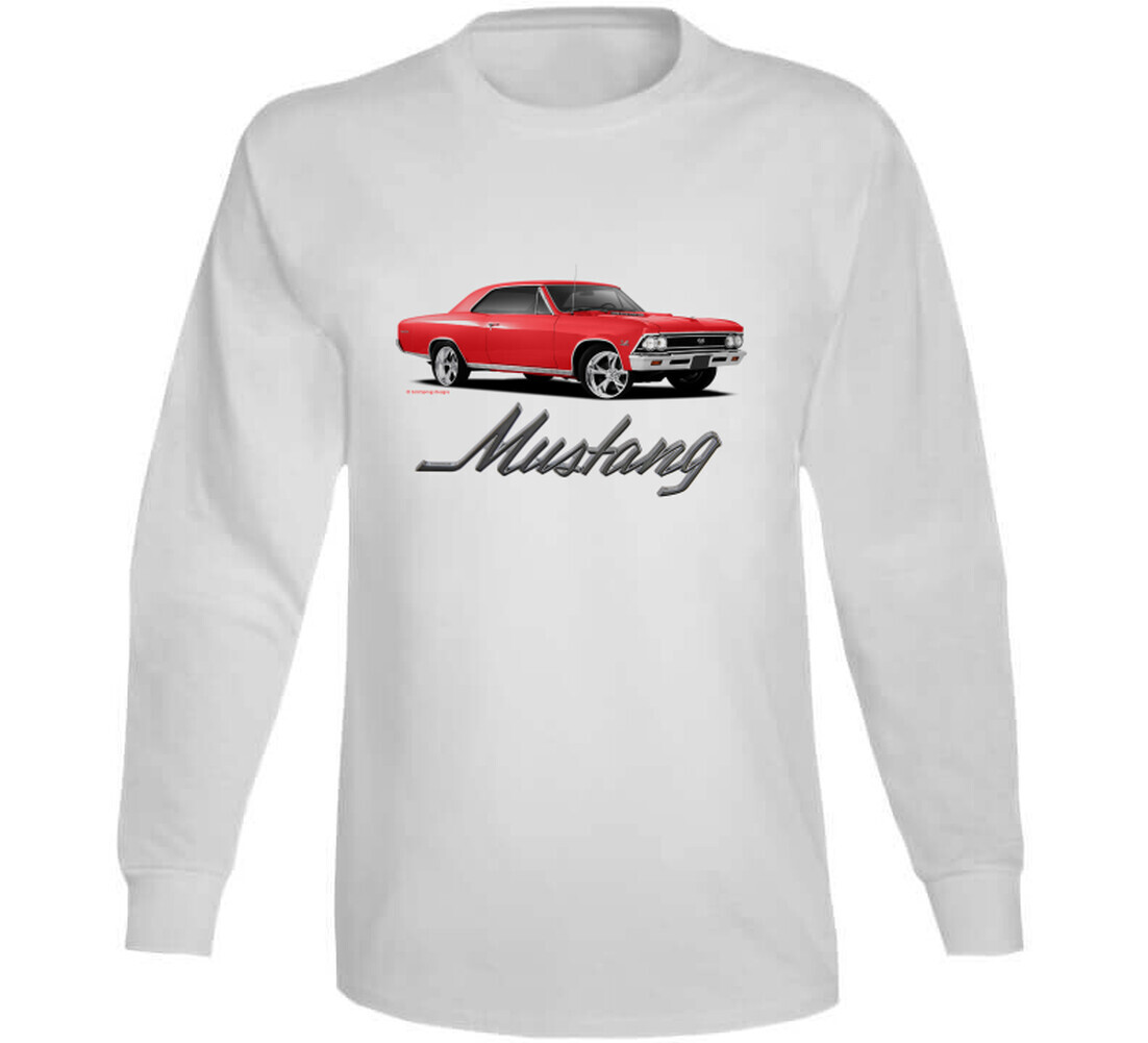T shirt Mustang Chevelle divertente regalo premium pony auto muscolosa donna