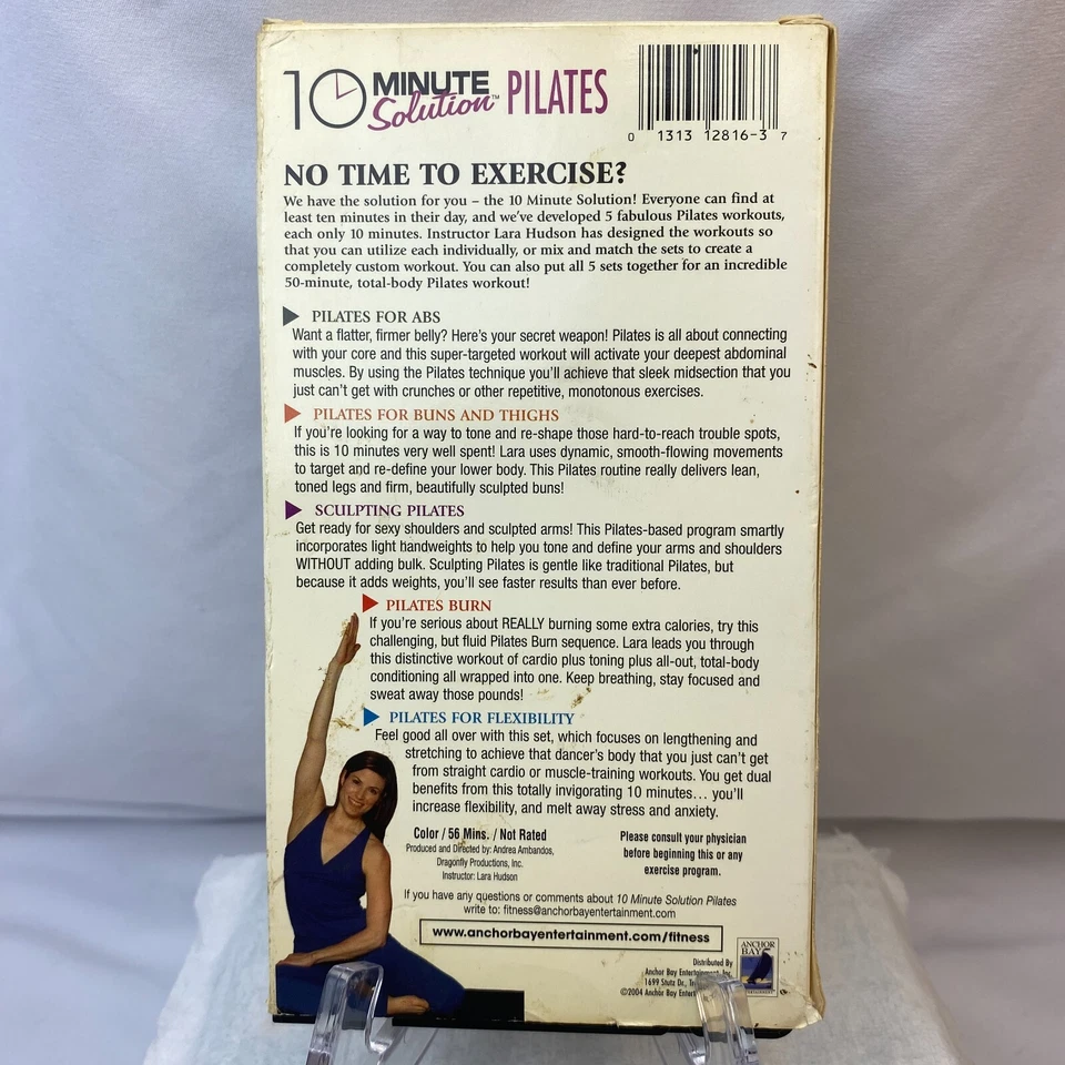 10 Minute Solution: Pilates VHS - 10 Minute Workouts To Shape Up! - Image 2 of 4