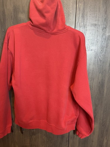 Pull à capuche vintage University Of Wisconsin badges adulte XL rouge - Photo 4/6