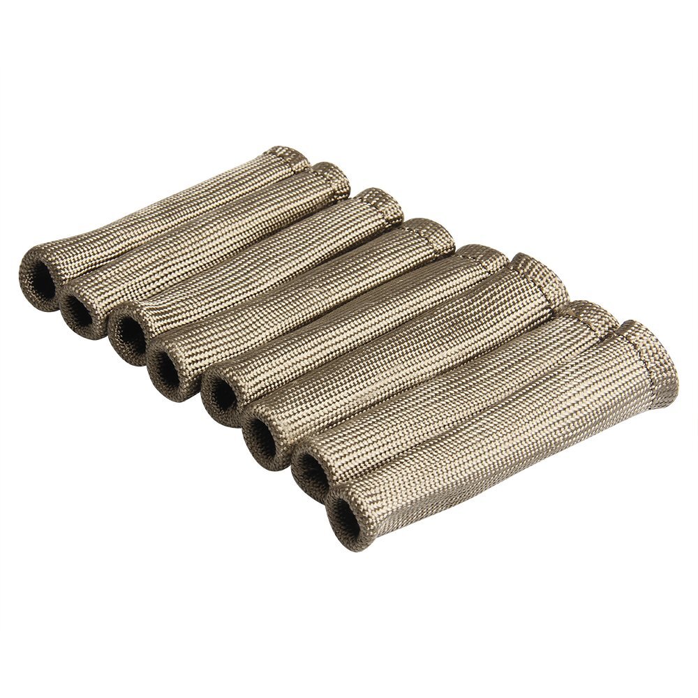 8Pcs 2500℉ Spark Plug Wire Heat Shield Sleeve Protector Boots Cover