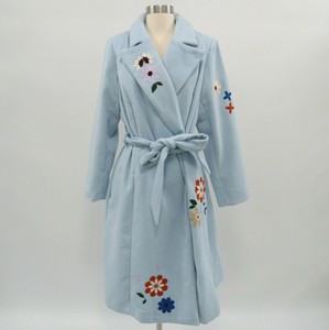 baby blue wrap coat