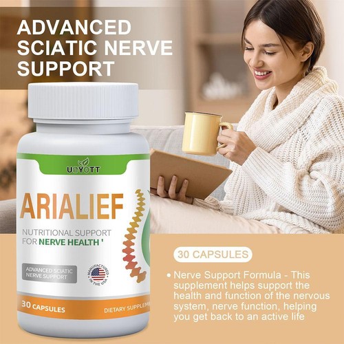 Arialief Dietary Supplement, Arialief Sciatica Pain Relief 30Pcs Capsules BEST - Picture 2 of 9