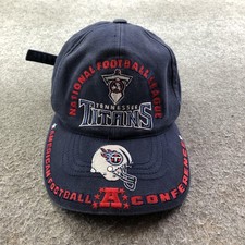 Vintage Tennessee Titans Hat Cap Strap Back Mens One Size Blue American Needle