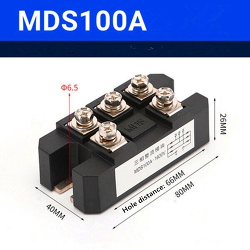 Three Phase Rectifier Bridge MDS20A300A500A800A1000A1200A for Heavy Duty Use - Photo 10/54