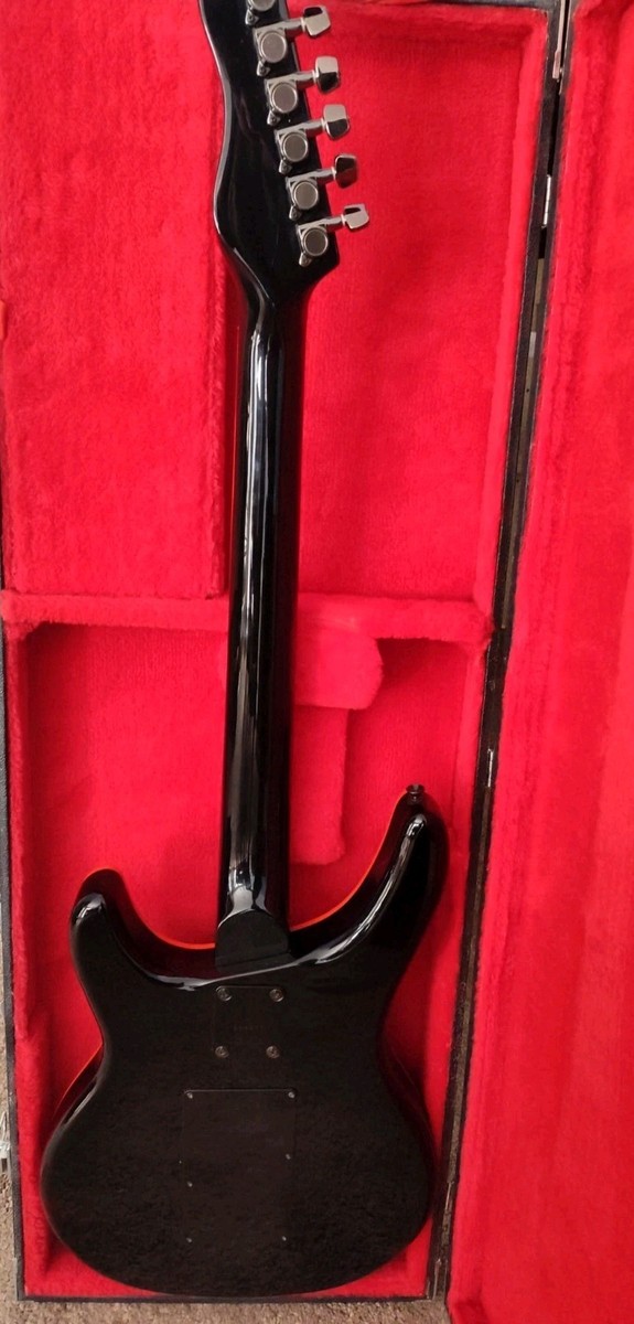 Rare 1984 Washburn Force 6 BBR Black Chicago Series Wonderbar Trem